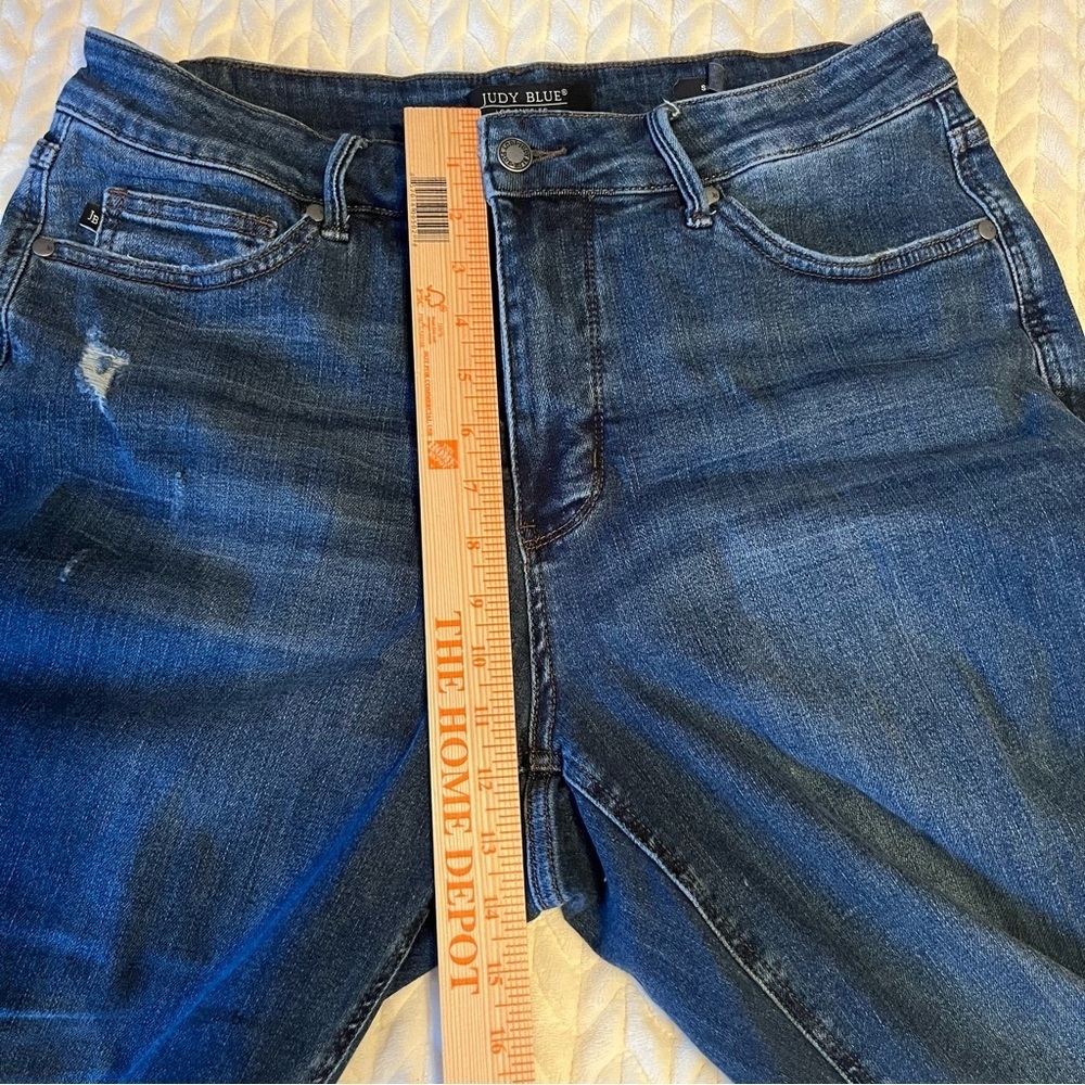 Judy Blue Dark wash Women Distressed Skinny Jeans High rise Stretchy size 16W - Picture 13 of 16
